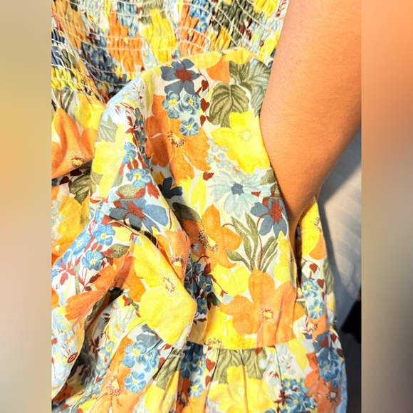 Abercrombie & Fitch Women's Smocked Bodice Easy Mini Dress |  Size XL - Picture 8 of 9